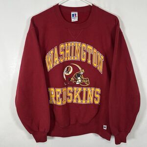 Vintage 90s Washington Redskins Russell Athletic Crewneck Sweatshirt Size Medium